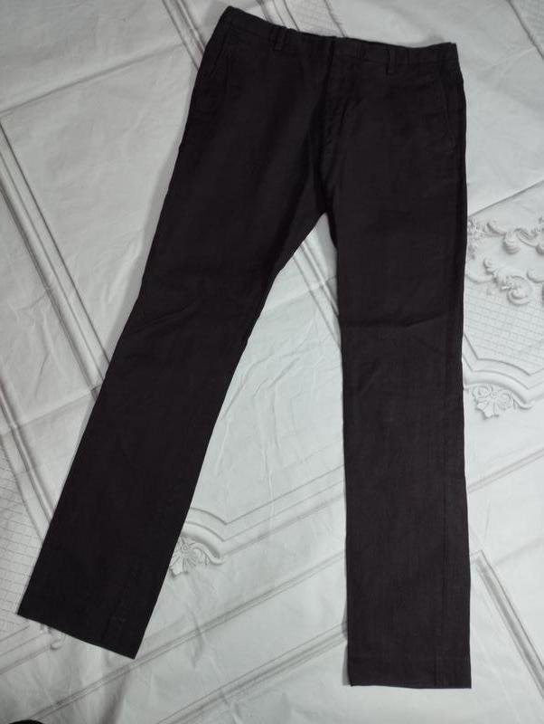 Men Dries Van Noten Trousers Brown Cotton 33 / L /