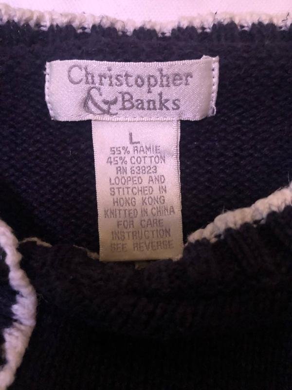 Женский Christopher & Banks Свитер Синий 40 / L /
