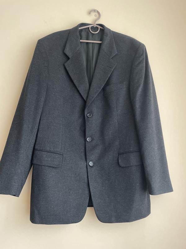 Men Barutti Blazer Grey Wool 40 /L / 48