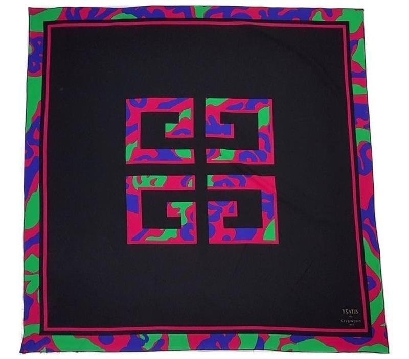 Women Givenchy Scarf Black Silk