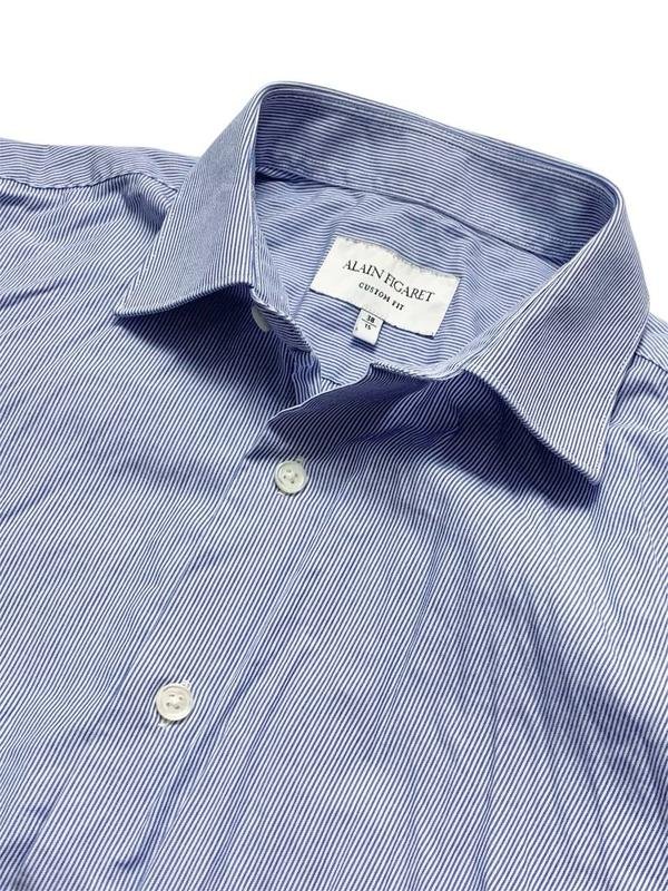 Men Figaret Shirt White Cotton 36 / S / 44