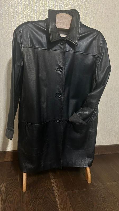 Женский Margaret Godfrey Куртка Чёрный Кожа 42 /