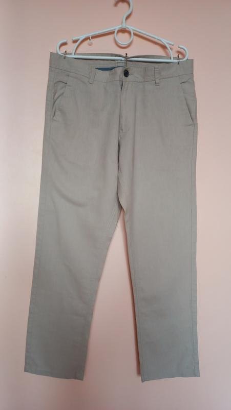 Мужские ACW85 Брюки Бежевые Лен 34 / L / 50