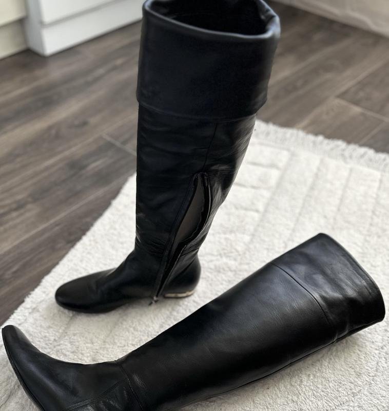 Damen Ballin Stiefel Schwarz Leder 39