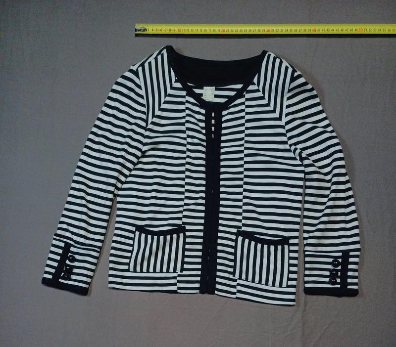 Женский Кардиган В Смужку Чёрный 36 / S / 44