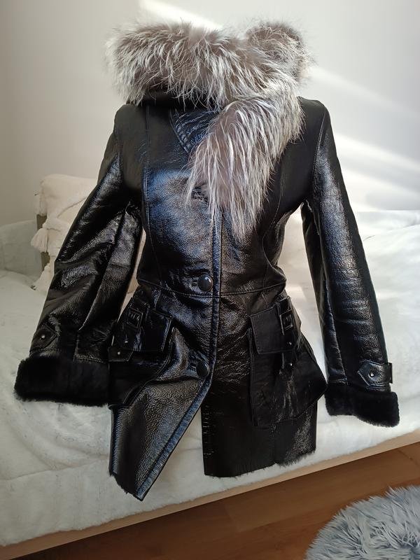 Женский Roma Roy Пальто Чёрный Мех S