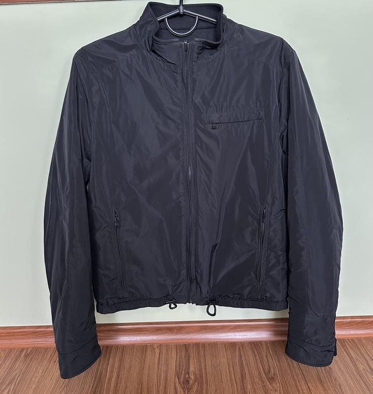 Men DKNY Jacket Black Nylon 38 / M / 46