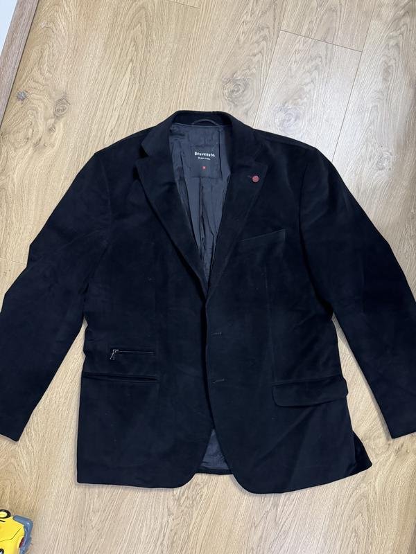 Men Benvenuto Blazer Black Velvet 42 / XL / 50