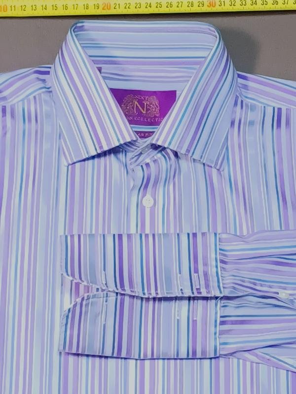 Мужской Next Рубашка Белая Хлопок 40 /L / 48