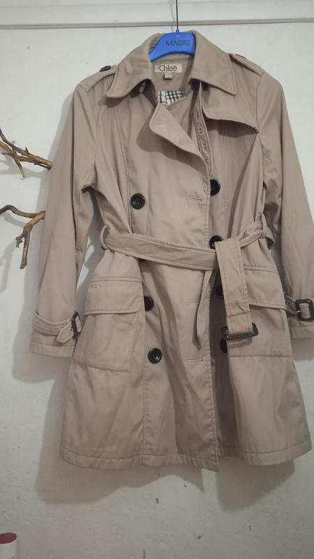Donna Chloé Trench Beige Cotone 34 / XS / 42