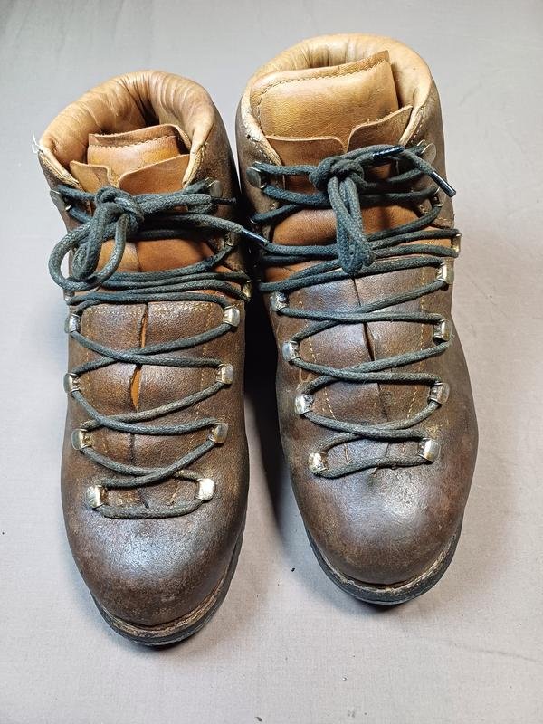 Мужские Швейцарские Горные Ботинки Коричневые Кожа