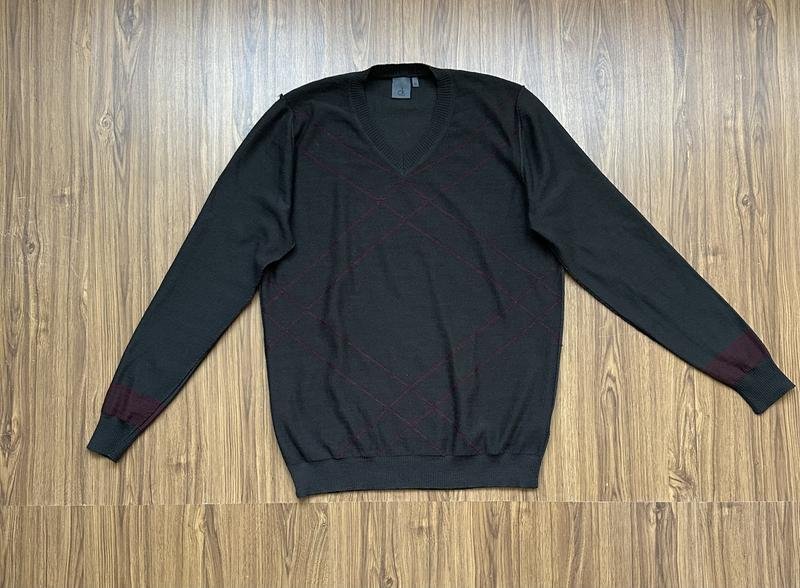 Men Calvin Klein Sweater Brown Acrylic 40 /L / 48