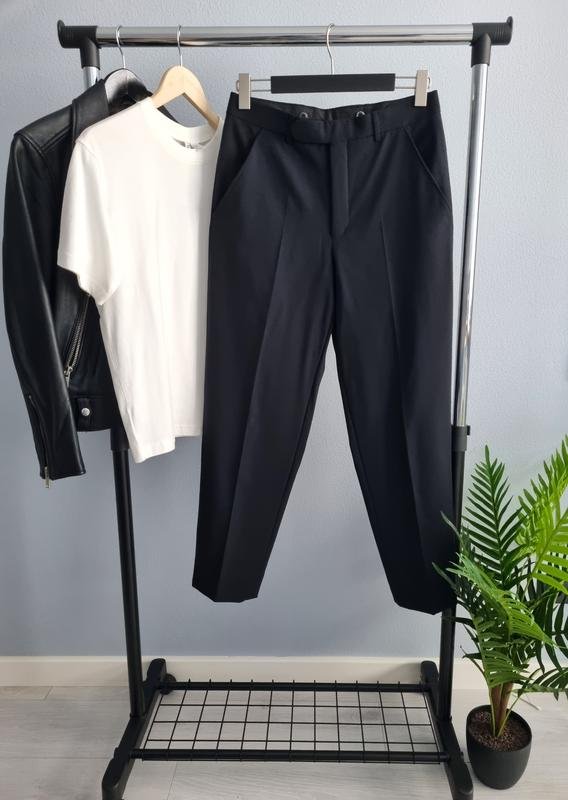 Men Corneliani Trousers Black Wool 32 / M / 46