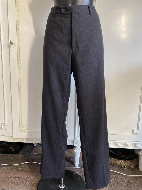 Men Corneliani Trousers Grey Wool 34