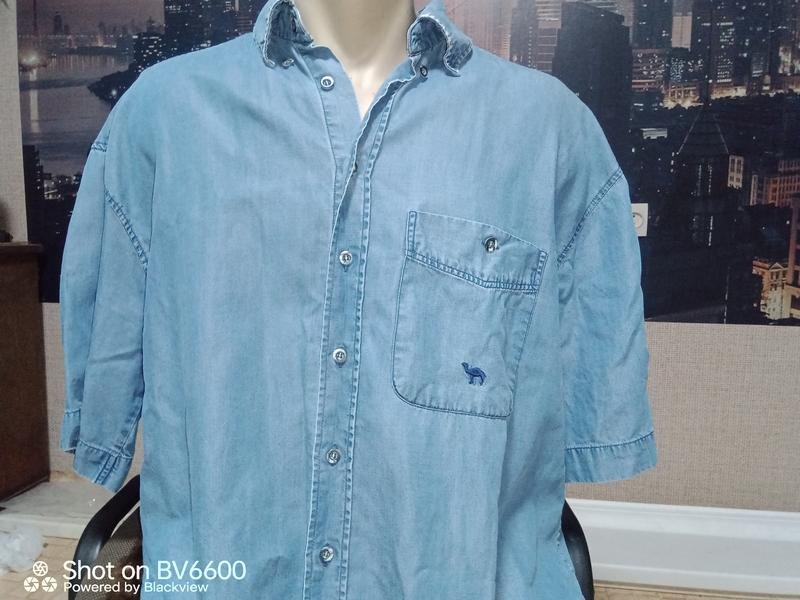 Homme Camel Active Chemise Turquoise Denim 38 / M