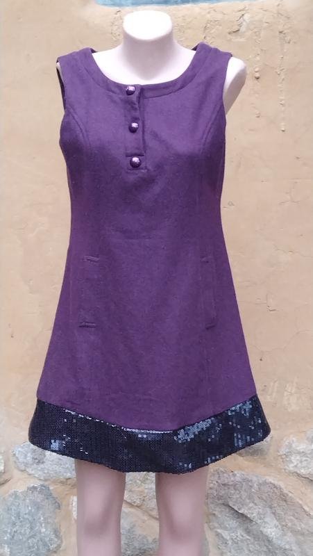 Женский American Vintage Сарафан Сиреневый Шерсть