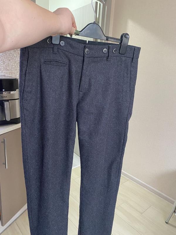 Женские VENEZIA Брюки Серый Шерсть 38 / M / 46