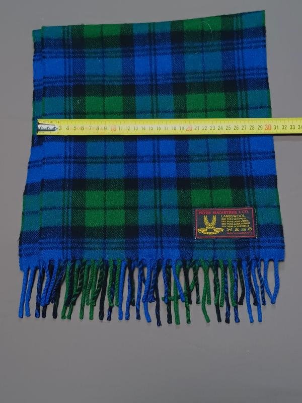 Мужской Peter Macarthur Шарф Тёмно-синий Шерсть