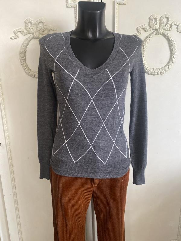 Women Club Monaco Sweater Grey Wool 36