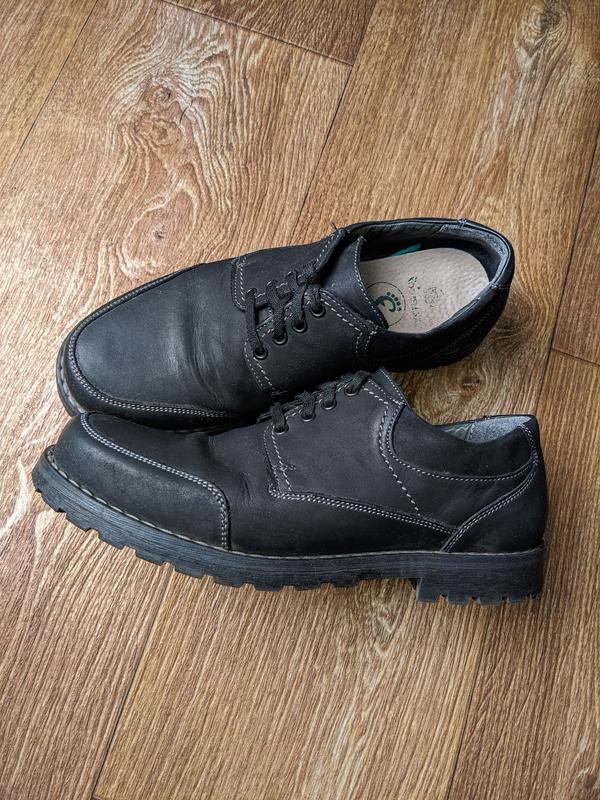 Мужской Fred Туфли Чёрный Нубук 40.5