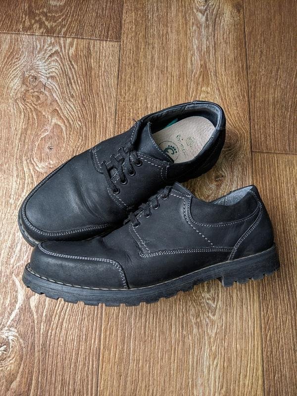 Мужской Fred Туфли Чёрный Нубук 40.5