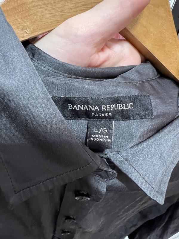 Femme Banana Republic Chemise Gris Viscose 40 / L