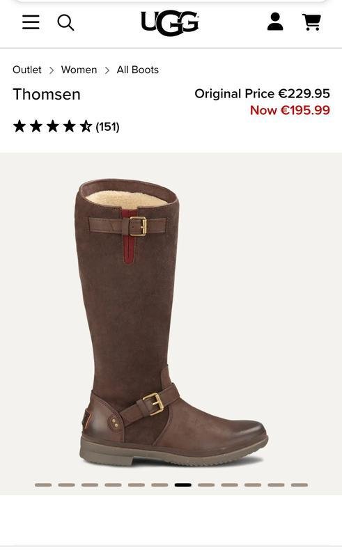 Damen UGG Stiefel Braun Wildleder 37