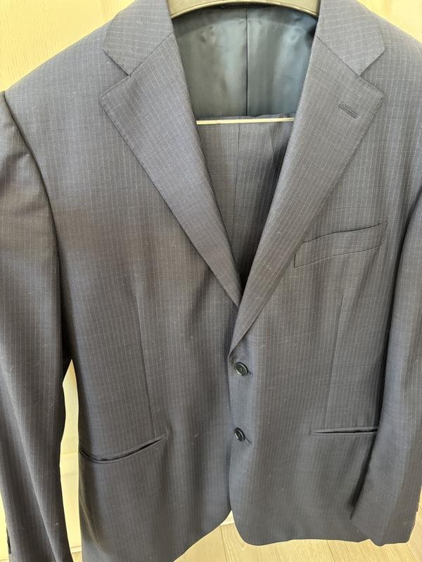 Homme Canali Costume Gris Laine 42 / XL / 50