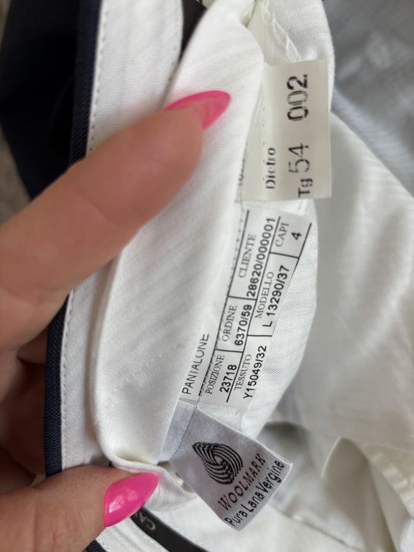 Homme Canali Costume Gris Laine 42 / XL / 50