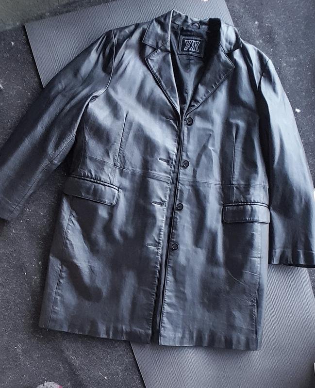 Homme American Vintage Trench Noir Cuir 42 / XL /