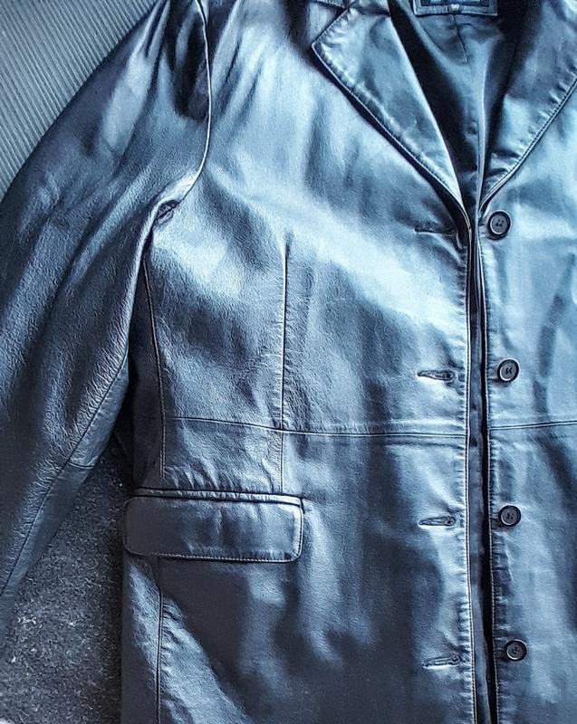 Homme American Vintage Trench Noir Cuir 42 / XL /