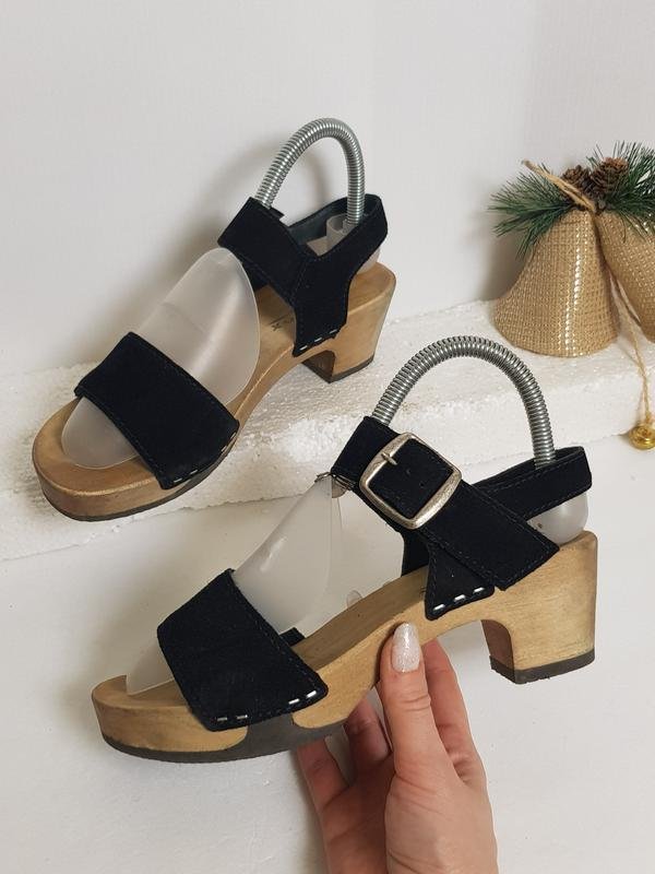 Women Softwalk Heels Black Suede 37.5