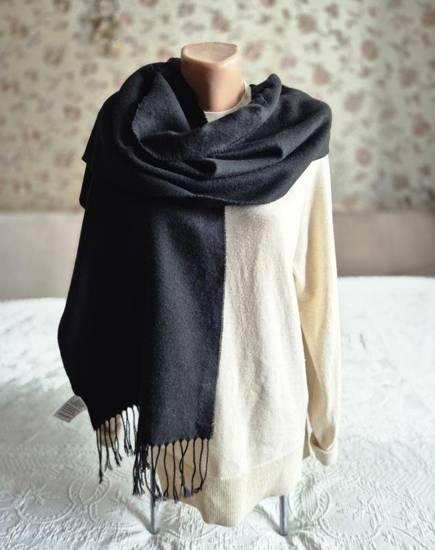 Uomo Dsquared² Sciarpa Nera Cotone