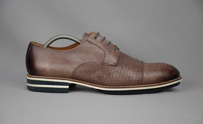 Men Ortiz Reed Heels Brown Leather 44