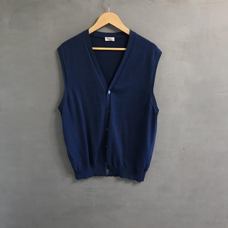 Мужской Cellini Жилетка Тёмно-синий Шерсть 50