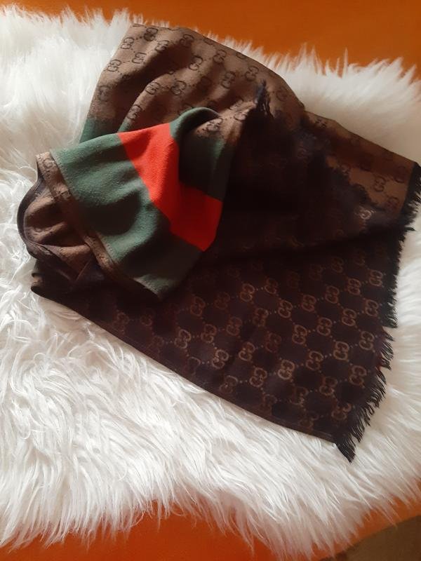 Damen Gucci Schal Grün 175x68cm