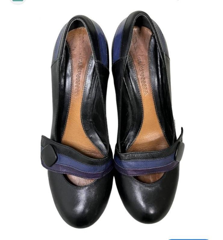 Женские Clarks Туфли Чёрный Кожа 37