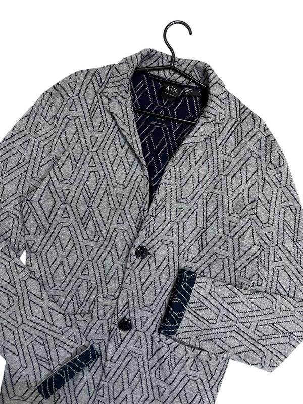 Мужской Armani Exchange Свитер Серый Хлопок 36 / S