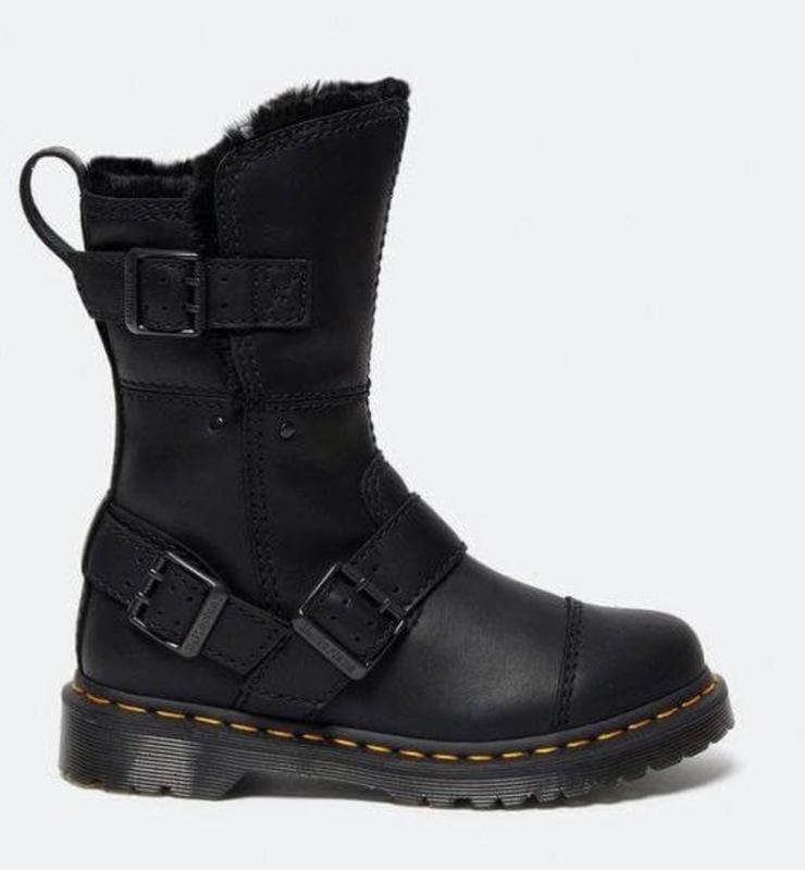Donna Dr. Martens Stivali Nero Pelle 37
