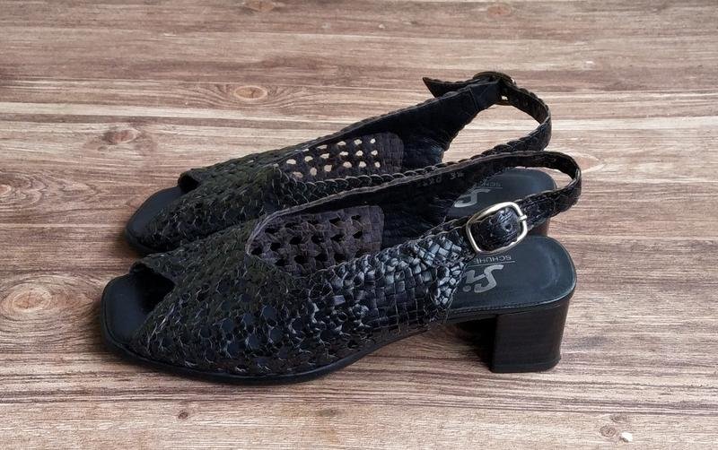 Damen Sioux Absatzschuhe Schwarz Leder 36.5