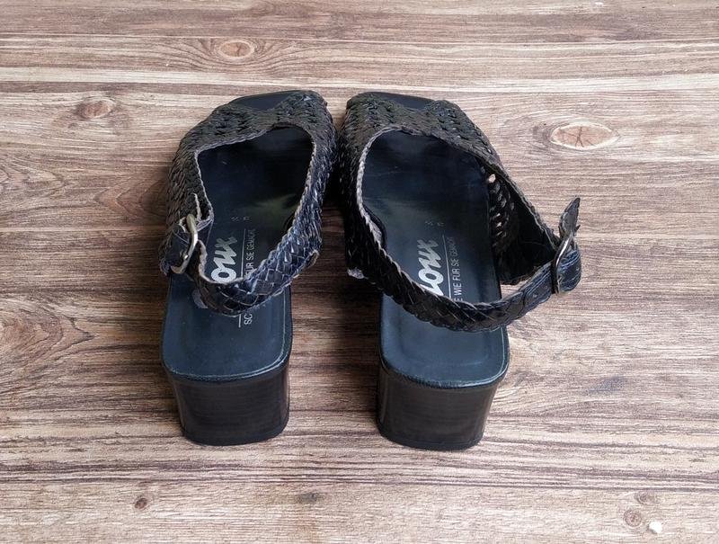 Damen Sioux Absatzschuhe Schwarz Leder 36.5