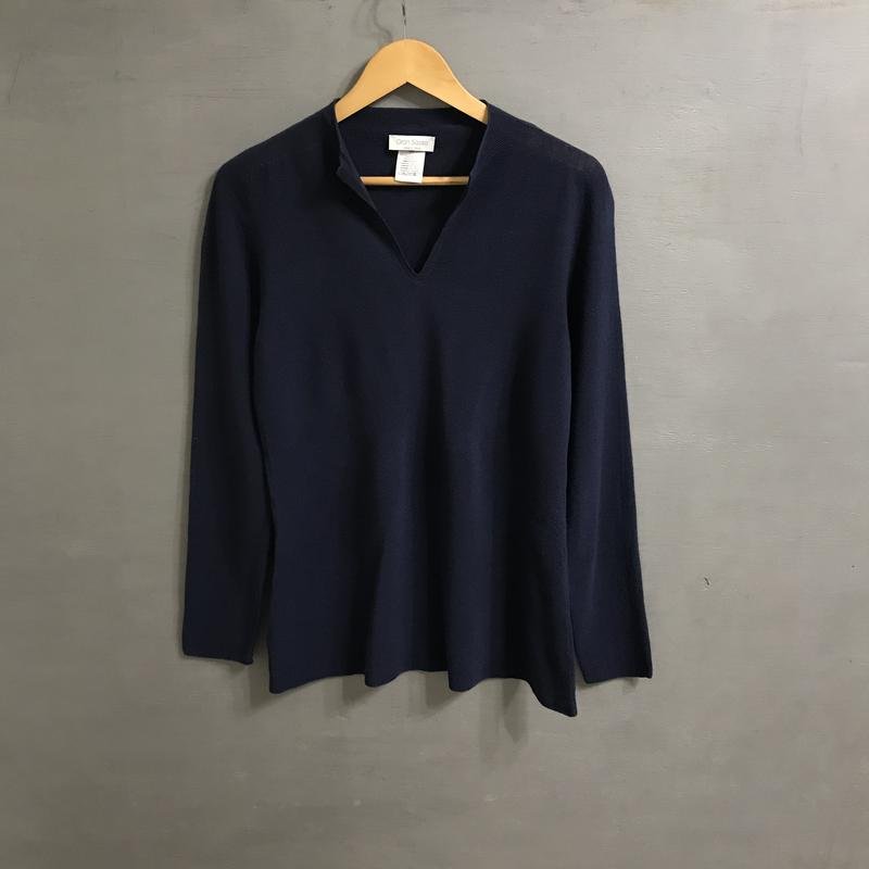 Мужской Gran Sasso Свитер Тёмно-синий Шерсть 38 /