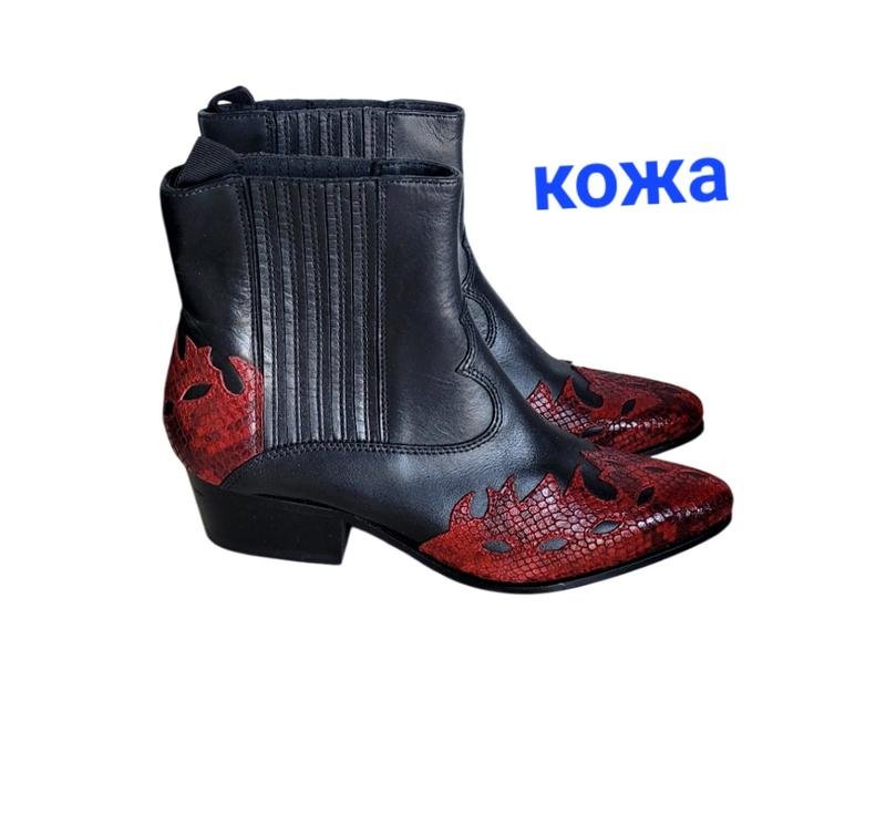 Women Custommade Ankle Boots Black Leather 36