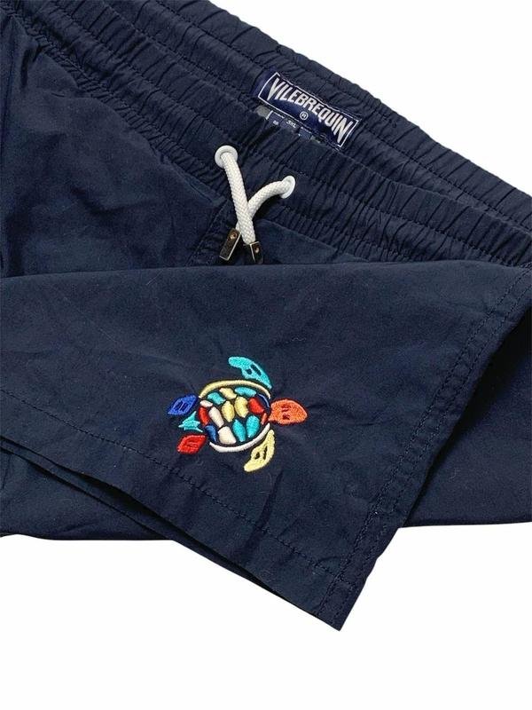 Men Vilebrequin Shorts Navy Nylon 42 / 3XL / 58