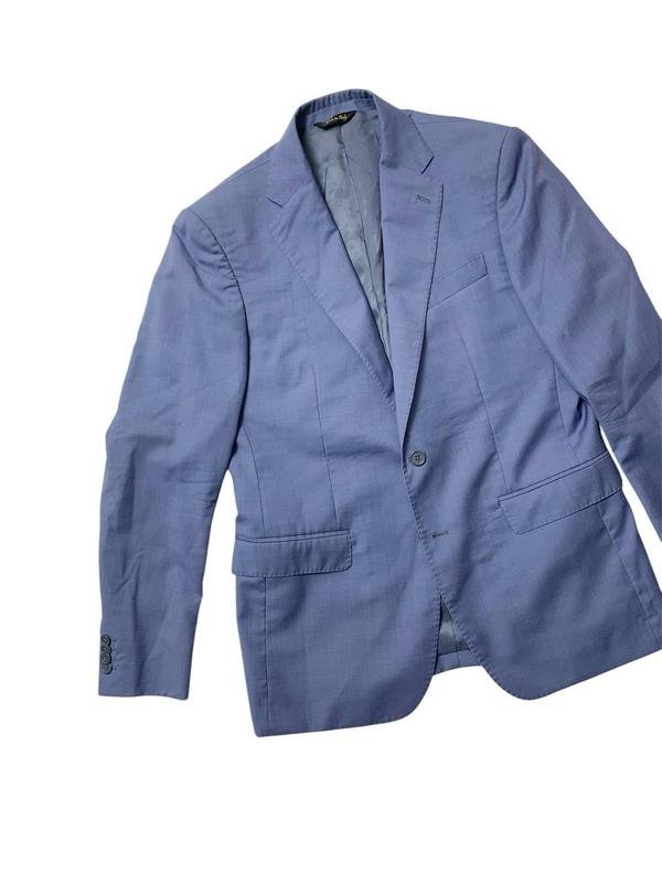 Homme Enrico Coveri Blazer Bleu Laine 40 /L / 48