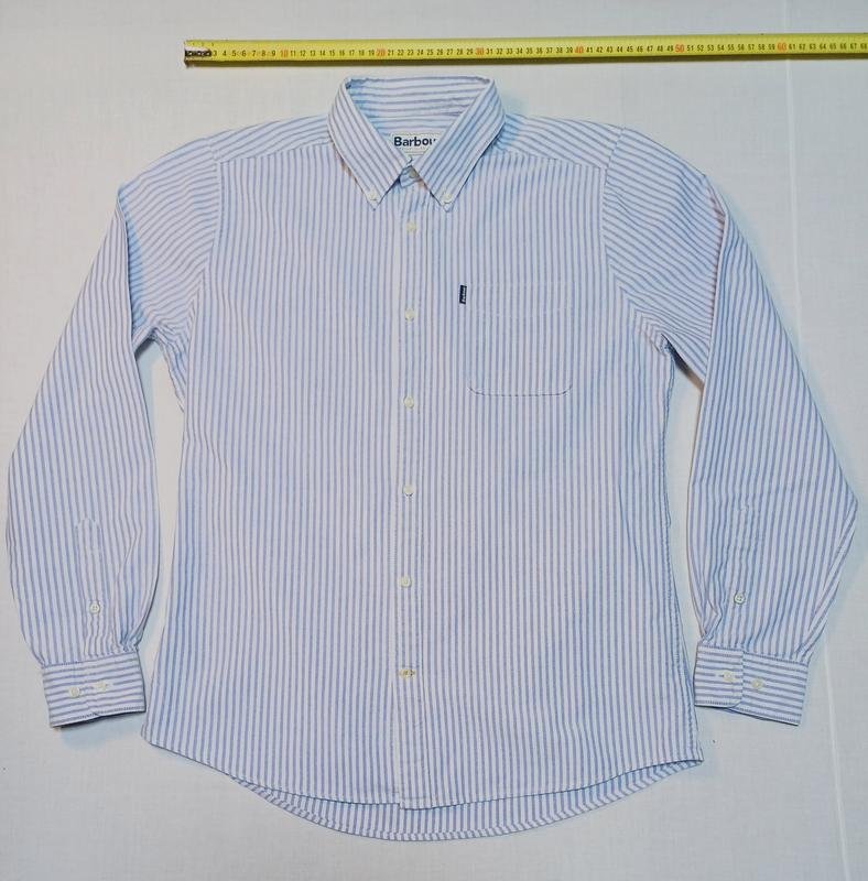 Men Barbour Shirt White Cotton 36 / S / 44
