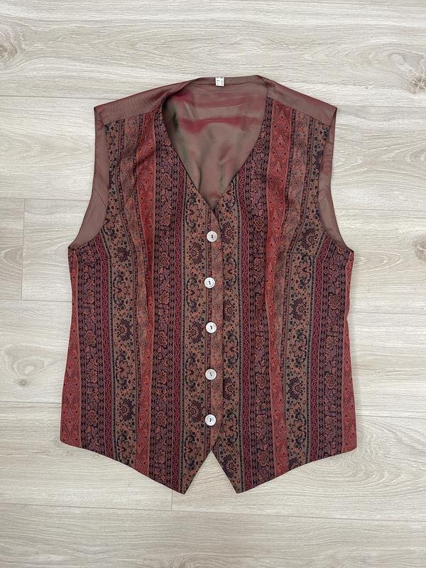 Men Vintage Vest Brown 42 / XL / 50