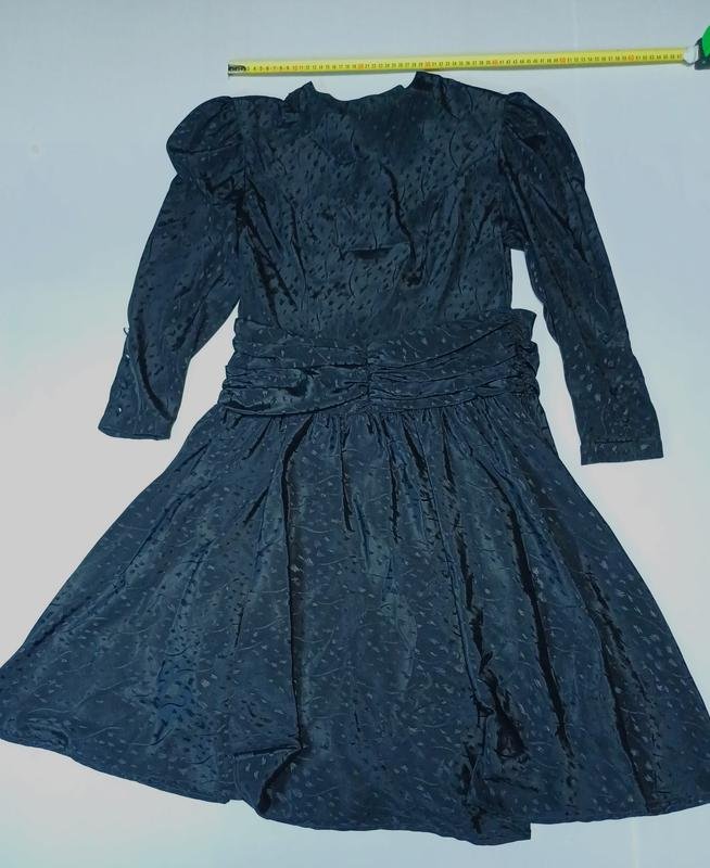 Женский Винтаж 90-х Платье Чёрный Полиэстер 36