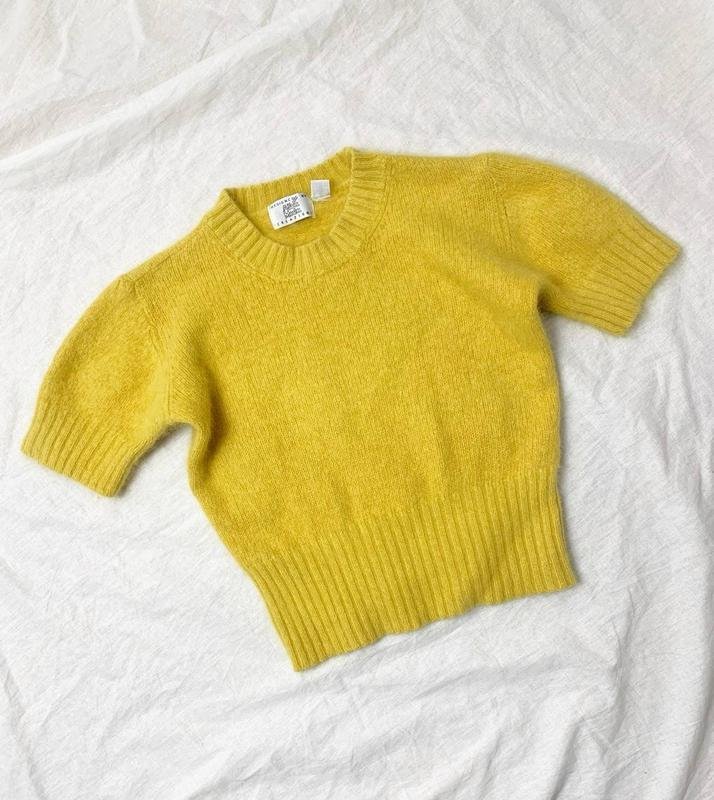 Damen Alba Moda Pullover Gelb Angora M