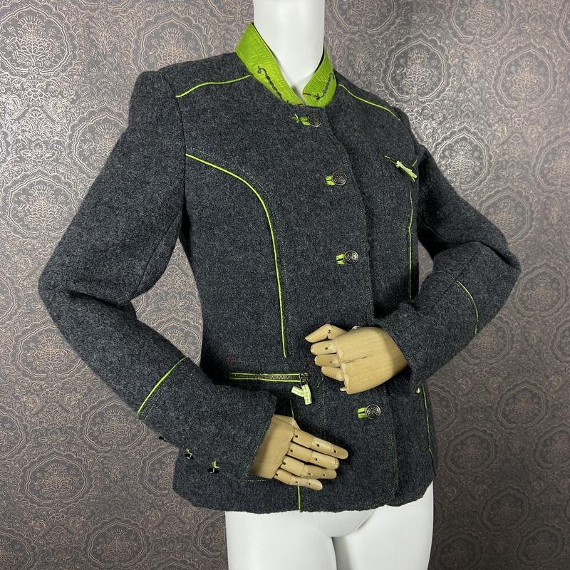 Женский Spieth & Wensky Пиджак Серый Шерсть 38 / M